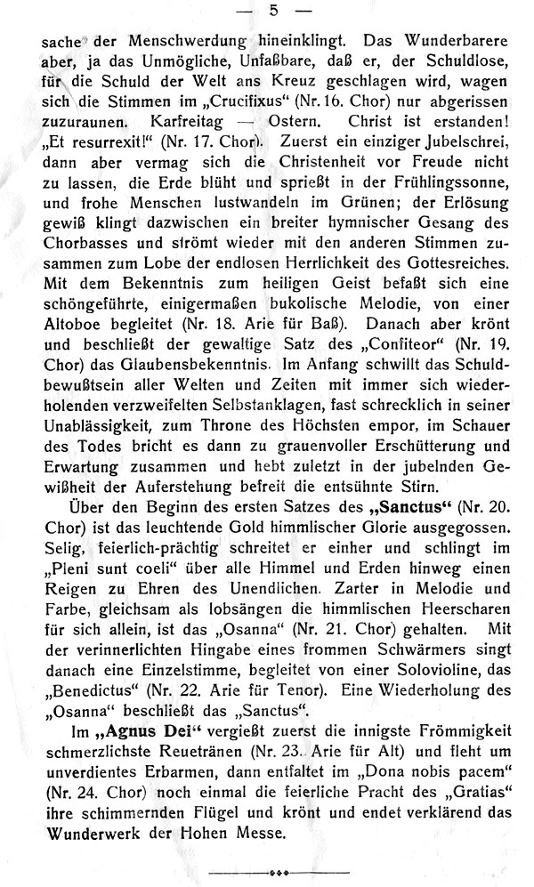 Leipzig Germany, 19 November 1913 Thomaskirche, Leipzig Die Hohe Messe, Bach